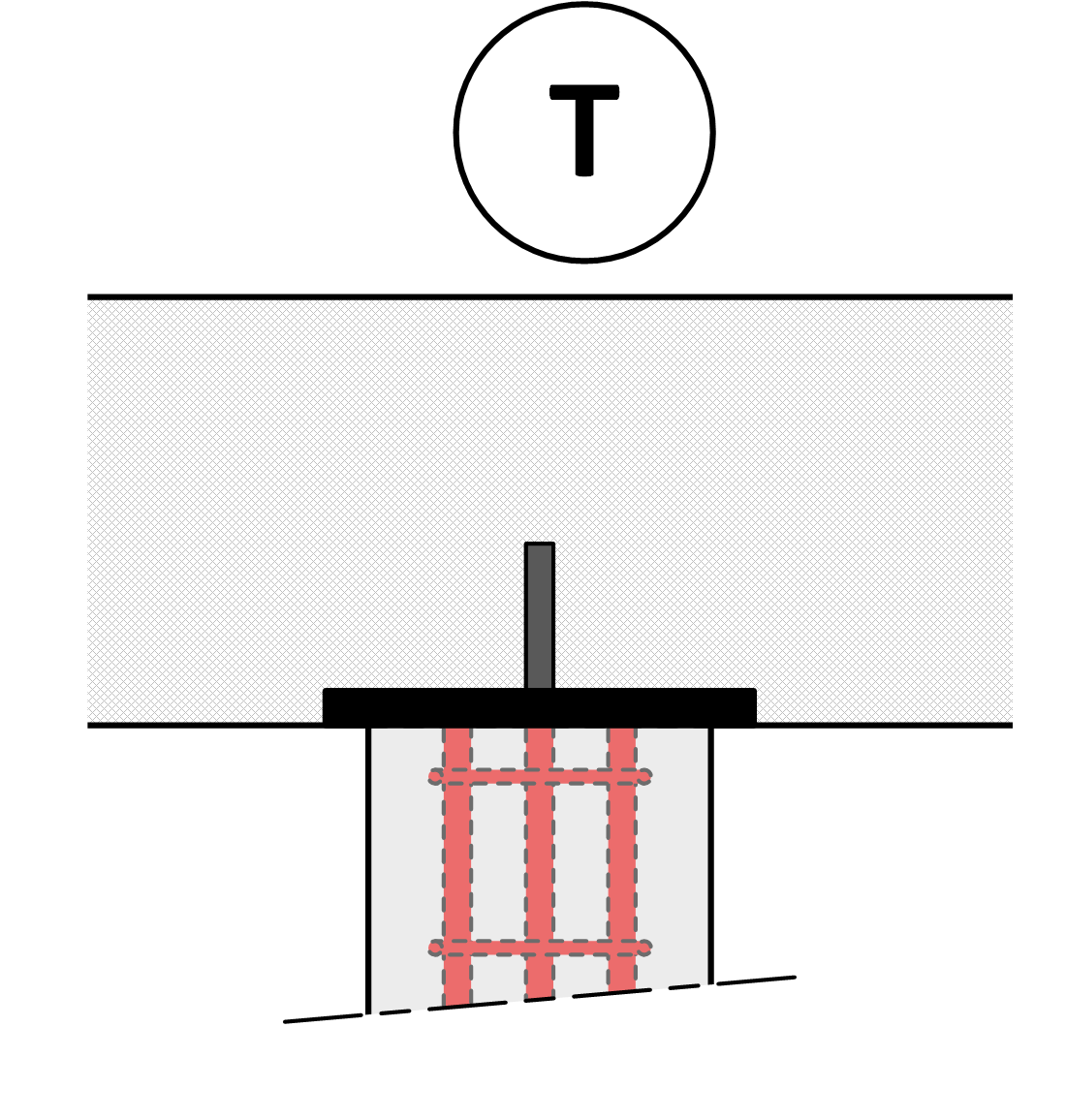 Détails en tête de pilier type P