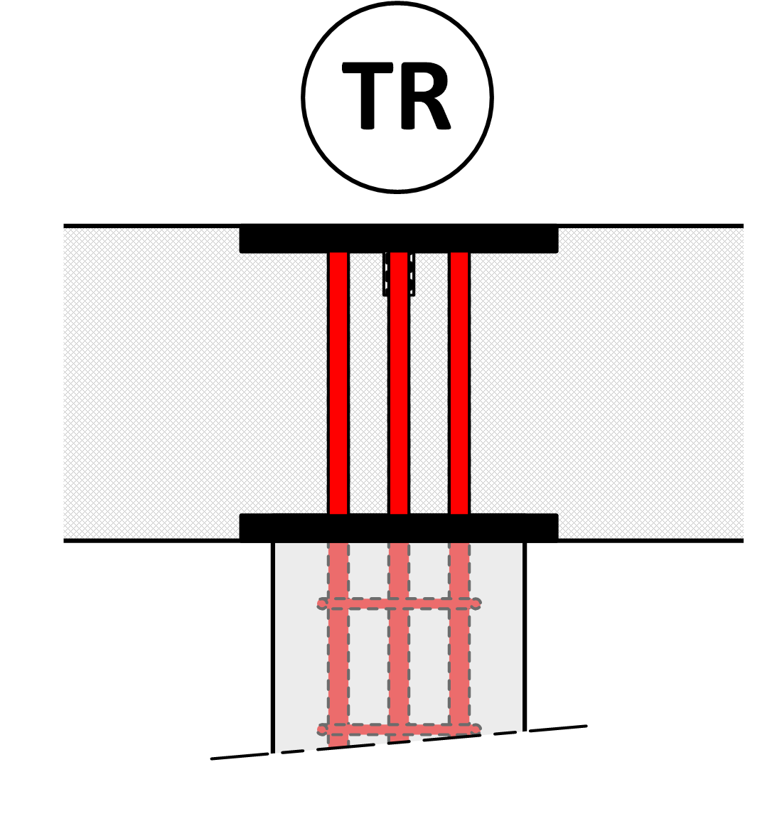 Détails en tête de pilier type PR